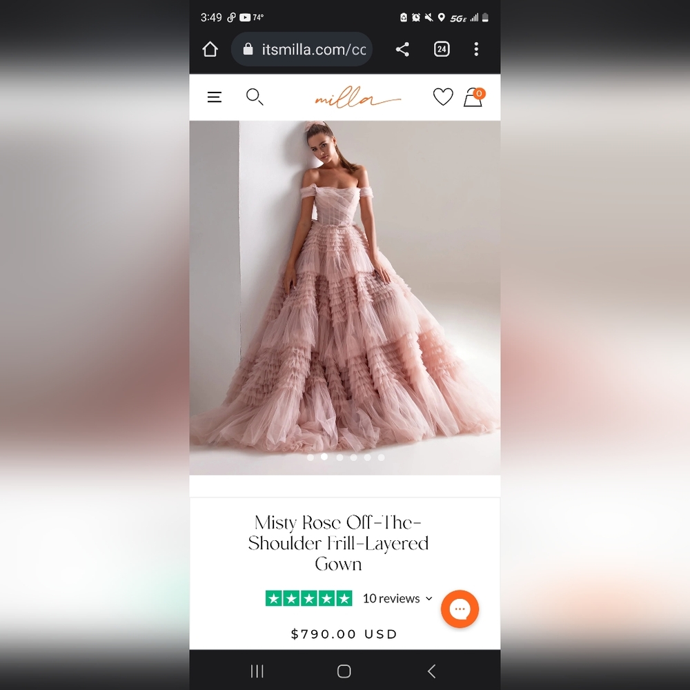 Pink ruffle it's Milla dress